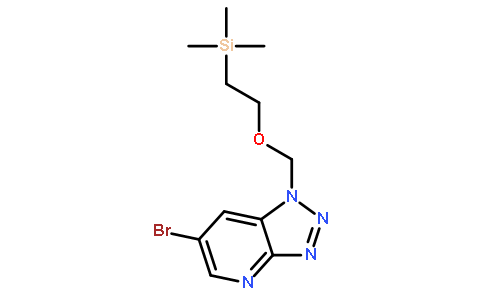 6-溴-1-(2-三甲基锡-乙氧基甲基)-1H-1,2,3噻唑并[4,5-b]吡啶