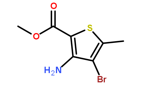 3-氨基-4-溴-5-甲基-噻吩-2-羧酸甲酯
