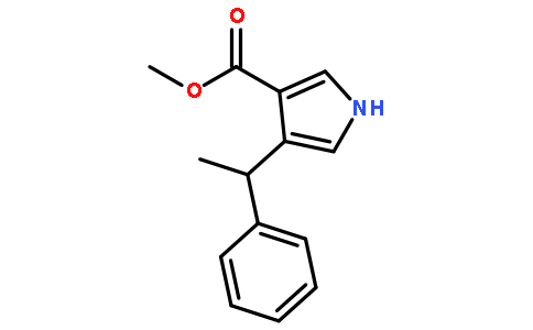 4-(1-苯基-乙基)-1H-吡咯-3-羧酸甲酯