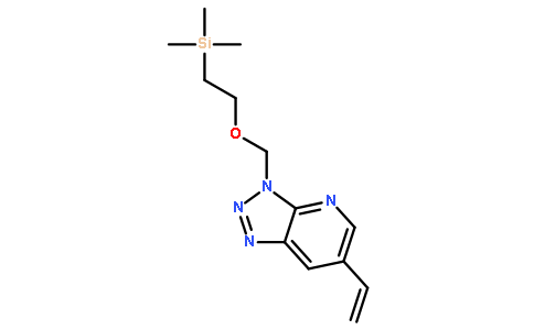 3-(2-三甲基锡-乙氧基甲基)-6-乙烯基-3H-1,2,3噻唑并4,5-b吡啶