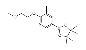2-(2-methoxyethoxy)-3-methyl-5-(4,4,5,5-tetramethyl-1,3,2-dioxaborolan-2-yl)pyridine