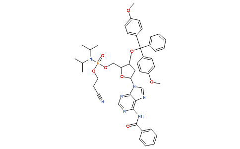 N-苯甲酰基-5’-O-[(二异丙基氨基)-(2-氰基乙氧基)氧磷基]-3’-O-(4,4’-二甲氧基三苯甲基)-2’-脱氧腺苷