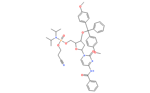 N-苯甲酰基-5’-O-[(二异丙基氨)-(2-氰基乙氧基)氧磷基]-3’-O-(4,4’-二甲氧基三苯甲基)-2’-脱氧胞啶