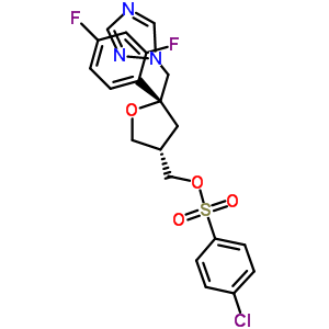 5-(2,4-二氟苯基)-5-(1,2,4-三唑-1-甲基)四氫呋喃-3-甲基]對氯苯磺酸酯