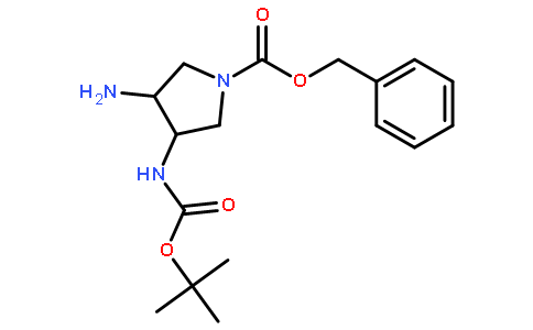 (3S,4s)-3-氨基-4-((叔丁氧基羰基)氨基)吡咯烷-1-羧酸苄酯