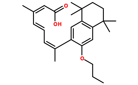 (2E,4E,6Z)-3-methyl-7-(5,5,8,8-tetramethyl-3-propoxy-6,7-dihydronaphthalen-2-yl)octa-2,4,6-trienoic acid