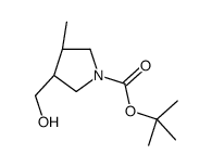 反式-叔丁基 3-(羟基甲基)-4-甲基吡咯烷-1-羧酸