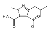 1-methyl-3-(2-methylpropyl)-4-nitro-1H-Pyrazole-5-carboxamide