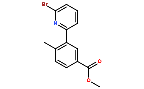 3-(6-溴-吡啶-2-基)-4-甲基-苯甲酸甲酯
