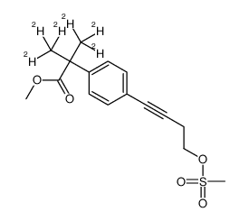 methyl 3,3,3-trideuterio-2-[4-(4-methylsulfonyloxybut-1-ynyl)phenyl]-2-(trideuteriomethyl)propanoate