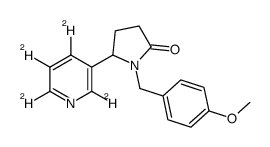1-[(4-methoxyphenyl)methyl]-5-(2,4,5,6-tetradeuteriopyridin-3-yl)pyrrolidin-2-one