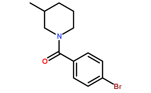 (4-Bromophenyl)(3-methyl-1-piperidinyl)methanone