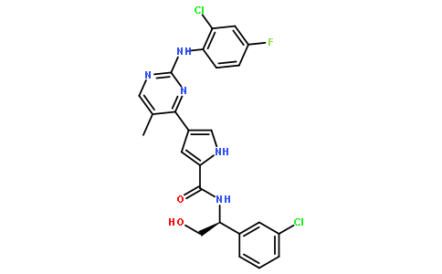 4-[2-[(2-氯-4-氟苯基)氨基]-5-甲基-4-嘧啶]-1H-吡咯-2-羧酰胺