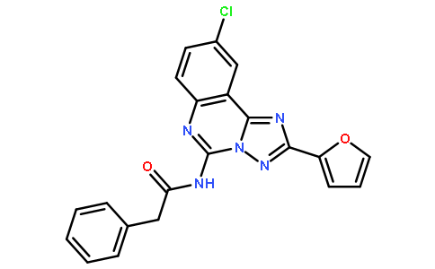 N-[9-CHLORO-2-(2-FURANYL)[1,2,4]-TRIAZOLO[1,5-C]QUINAZOLIN-5-YL]BENZENE ACETAMIDE