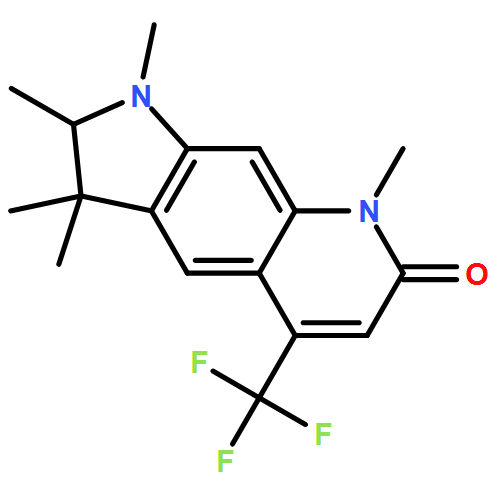 1,2,3,8-tetrahydro-1,2,3,3,8-pentamethyl-5-(trifluoromethyl)-7H-pyrrolo[3,2-g]quinolin-7-one