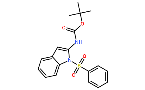 2-(tert-Butoxycarbonylamino)-1-(phenylsulfonyl)indole