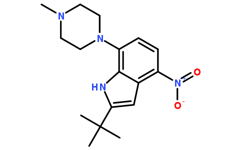 2-(叔丁基)-7-(4-甲基哌嗪-1-基)-4-硝基-1H-吲哚
