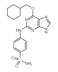 4-[[6-(cyclohexylmethoxy)-7H-purin-2-yl]amino]benzenesulfonamide