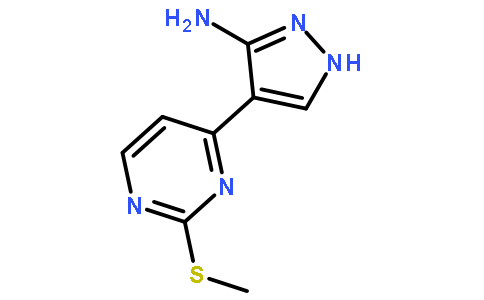 4-(2-(甲基硫代)嘧啶-4-基)-1H-吡唑-3-胺