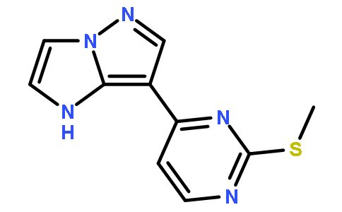 7-(2-(甲基硫代)嘧啶-4-基)-1H-咪唑并[1,2-b]吡唑