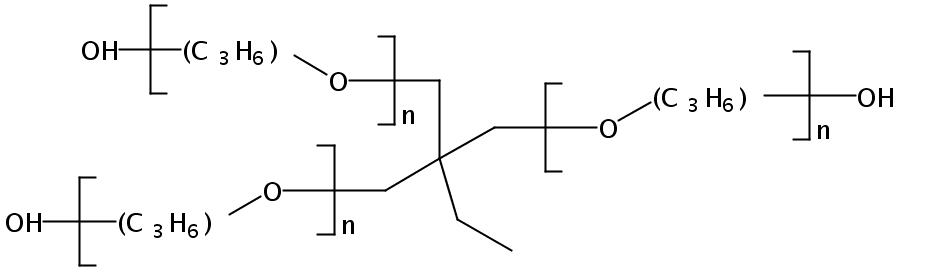 α-氢-&omega-羟基-聚[氧(甲基-1,2-乙二基)]、2-乙基-2-(羟甲基)-1,3-丙二醇(3:1)醚
