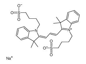 2-[3-[3,3-二甲基-1-(4-磺酸基丁基)-1,3-二氢吲哚-2-亚基]丙烯基]-3,3-二甲基-1-(4-磺酸基丁基)-3H-吲哚鎓内盐钠盐