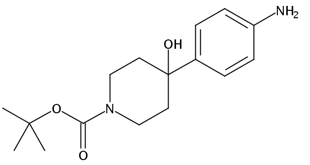 tert-butyl 4-(4-aminophenyl)-4-hydroxypiperidine-1-carboxylate