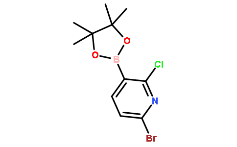 6-溴-2-氯-3-(4,4,5,5-四甲基-1,3,2-二噁硼烷-2-基)吡啶