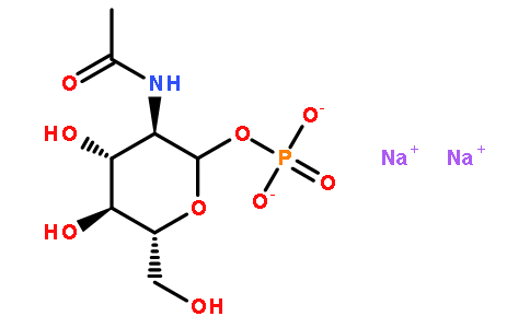 D-葡萄吡喃糖,2-(乙酰基氨基)-2-脱氧-, 磷酸)二氢1-(, 盐(9CI)二钠
