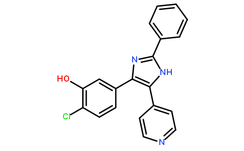 2-氯-5-(2-苯基-5-(吡啶-4-基)-1H-咪唑-4-基)苯酚