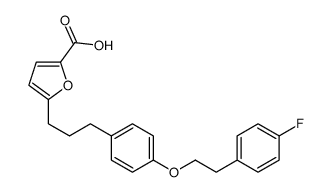 5-[3-[4-[2-(4-fluorophenyl)ethoxy]phenyl]propyl]furan-2-carboxylic acid