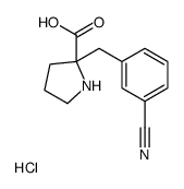 (2R)-2-[(3-cyanophenyl)methyl]pyrrolidine-2-carboxylic acid,hydrochloride