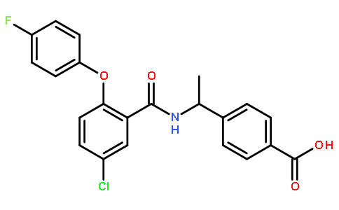 4-[(1S)-1-[[5-氯-2-(4-氟苯氧基)苄基]氨基]乙基]苯甲酸