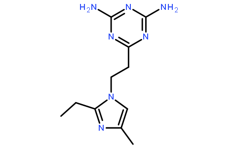 2,4-二氨基-6-[1-(2-乙基-4-甲基-1-咪唑基)乙基]-S-三嗪