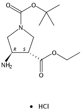 反式-1-BOC-4-氨基吡咯烷-3-甲酸乙酯盐酸盐