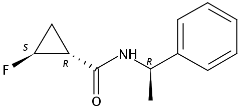 N-(trans-2-Fluorocyclopropyl)-N-((R)-1-phenylethyl)acetamide