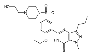 5-[2-ethoxy-5-[4-(2-hydroxyethyl)piperazin-1-yl]sulfonylphenyl]-1-methyl-3-propyl-4H-pyrazolo[4,3-d]pyrimidine-7-thione