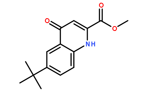 Methyl 6-(2-methyl-2-propanyl)-4-oxo-1,4-dihydro-2-quinolinecarbo xylate