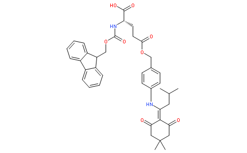 N-[(9H-芴-9-基甲氧基)羰基]-L-谷氨酸 5-[[4-[[1-(4,4-二甲基-2,6-二氧代环己亚基)-3-甲基丁基]氨基]苯基]甲基]酯