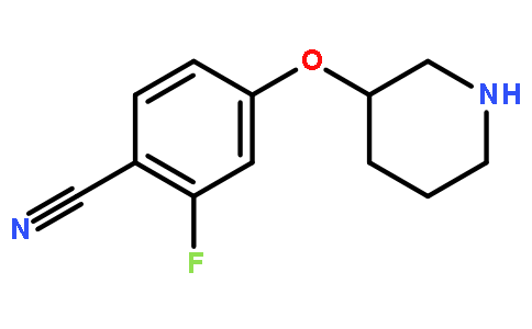2-氟-4-(哌啶-3-基氧基)-苯甲腈