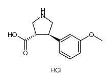 3-​Pyrrolidinecarboxyli​c acid, 4-​(3-​methoxyphenyl)​-​, hydrochloride (1:1)​, (3S,​4R)​-