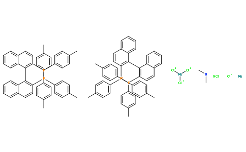 Dimethylammonium dichlorotri(μ-chloro)bis[(S)-(-)-2,2'-bis(di-p-tolylphosphino)-1,1'-binaphthyl]diruthenate(II),[NH2Me2][{RuCl((