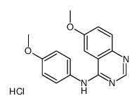6-Methoxy-N-(4-methoxyphenyl)-4-quinazolinamine hydrochloride (1: 1)