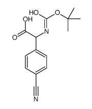 2-(4-cyanophenyl)-2-[(2-methylpropan-2-yl)oxycarbonylamino]acetic acid