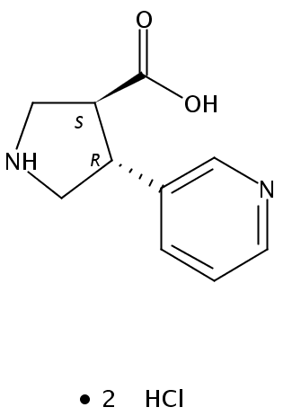 (3S,4R)-4-(Pyridin-3-yl)pyrrolidine-3-carboxylic acid dihydrochloride