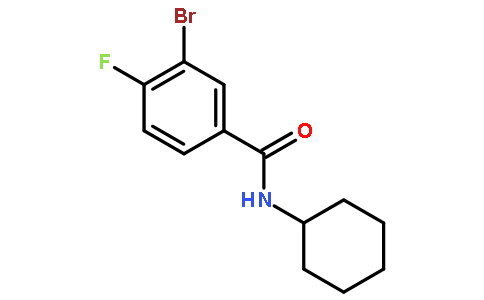 N-环己基-3-溴-4-氟苯甲酰胺