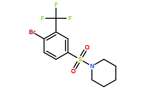 1-(4-溴-3-三氟甲基苯基磺酰基)哌啶