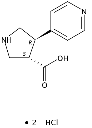 (3S,4R)-4-(Pyridin-4-yl)pyrrolidine-3-carboxylic acid dihydrochloride