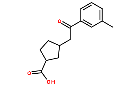 CIS-3-[2-(3-METHYLPHENYL)-2-OXOETHYL]CYCLOPENTANE-1-CARBOXYLIC ACID