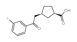CIS-3-[2-(3-FLUOROPHENYL)-2-OXOETHYL]CYCLOPENTANE-1-CARBOXYLIC ACID